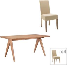 Pakketo Ditta-Winslow I Τραπεζαρία Σετ 5τμχ 180x85cm 200-001054