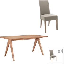 Pakketo Ditta-Winslow II Τραπεζαρία Σετ 5τμχ 180x85cm 200-001055