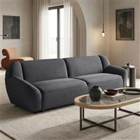 Pakketo Echono Τριθέσιος Καναπές Ανθρακί 230x88x77cm 074-000070