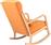 Pakketo Edeldy Πολυθρόνα Κουνιστή Πορτοκαλί 102x66x99cm 393-000035