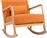 Pakketo Edeldy Πολυθρόνα Κουνιστή Πορτοκαλί 102x66x99cm 393-000035