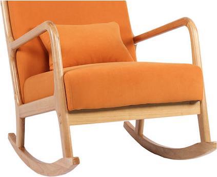 Pakketo Edeldy Πολυθρόνα Κουνιστή Πορτοκαλί 102x66x99cm 393-000035