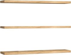Pakketo Edna Ράφι Τοίχου Φυσική Απόχρωση 60x14.5x1.8cm 120-000447