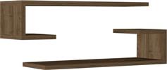 Pakketo Eldo Ράφια Τοίχου Καρυδί Σετ 2τμχ 60x19.6x15cm 120-000459