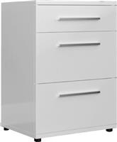 Pakketo Elegance Κομοδίνο Ξύλινο Λευκό 40x39x57cm 039-000199