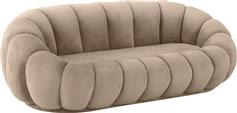 Pakketo Embrace Διθέσιος Καναπές Βελούδινος Μπεζ 180x105x65cm 392-000004