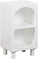 Pakketo Emersi Κομοδίνο Ξύλινο Λευκό 40x32x70cm 260-000025