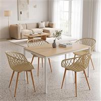 Pakketo Ezra Faragio Τραπεζαρία Σετ 5τμχ 120x75cm 200-001902