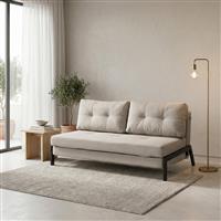 Pakketo Fancy Διθέσιος Καναπές Κρεβάτι Μπεζ 150x98x70cm 024-000061