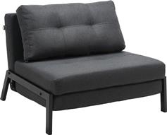 Pakketo Fancy Πολυθρόνα Κρεβάτι Ανθρακί 95x98x70cm 024-000039
