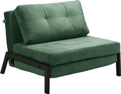 Pakketo Fancy Πολυθρόνα Κρεβάτι Βελούδινη Κυπαρισσί 95x98x70cm 024-000044