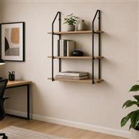 Pakketo Fema Ράφι Τοίχου Oak 60x20x80cm 085-000043