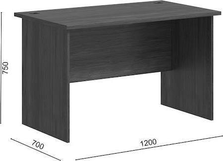 Pakketo Fesialo Επαγγελματικό Γραφείο Ξύλινο Wenge 120x70x75cm 030-000028