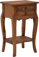 Pakketo Florellia Κομοδίνο από Μασίφ Ξύλο Καφέ 40x31x67.5cm 335-000019