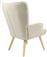 Pakketo Fluffy Πολυθρόνα Μπουκλέ Κρεμ-Φυσικό 75x69x96cm 255-000021
