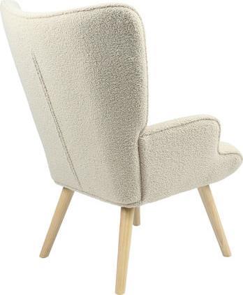 Pakketo Fluffy Πολυθρόνα Μπουκλέ Κρεμ-Φυσικό 75x69x96cm 255-000021
