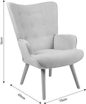 Pakketo Fluffy Πολυθρόνα Μπουκλέ Κρεμ-Φυσικό 75x69x96cm 255-000021