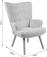 Pakketo Fluffy Πολυθρόνα Relax Βελούδινη Μαύρη 75x69x96cm 255-000086