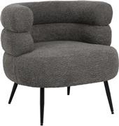 Pakketo Foleja Πολυθρόνα Γκρι Σκούρο 76x75x72cm 110-000094