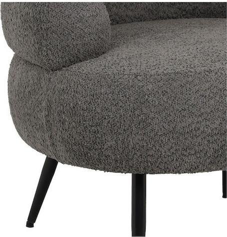 Pakketo Foleja Πολυθρόνα Γκρι Σκούρο 76x75x72cm 110-000094