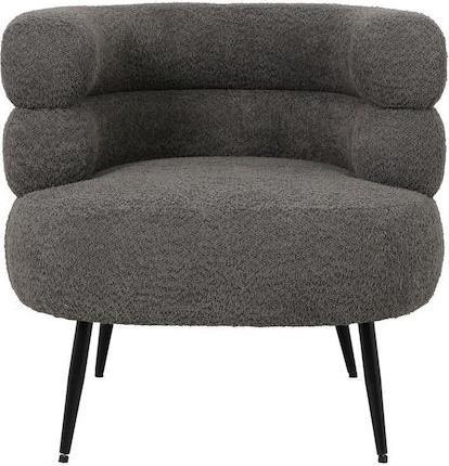 Pakketo Foleja Πολυθρόνα Γκρι Σκούρο 76x75x72cm 110-000094