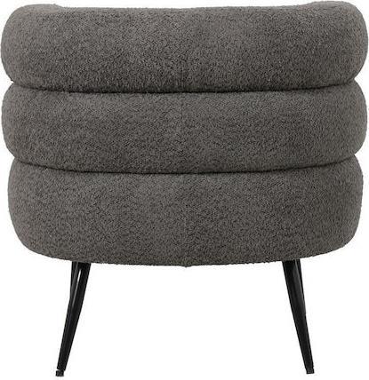 Pakketo Foleja Πολυθρόνα Γκρι Σκούρο 76x75x72cm 110-000094