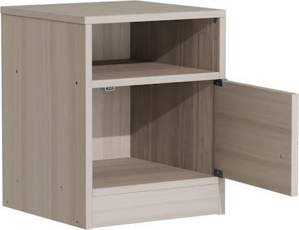 Pakketo Foly Κομοδίνο Ξύλινο Γκρι 40x40x50cm 049-000070