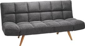 Pakketo Freddo Τριθέσιος Καναπές Κρεβάτι Ανθρακί 181x81x86cm 024-000048