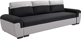 Pakketo Gaby Τριθέσιος Καναπές Κρεβάτι με Αποθηκευτικό Χώρο Μαύρο-Γκρι 260x88x88cm 074-000060