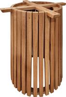 Pakketo Galy Βάση Τραπεζιού από Ξύλο σε Μπεζ Χρώμα 60x60x75cm 343-000118
