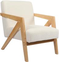 Pakketo Garifa Πολυθρόνα Λευκό 79x75x75cm 393-000015