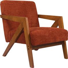 Pakketo Garifa Πολυθρόνα Terracotta-Καρυδί 79x75x75cm 393-000014