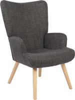 Pakketo Gerlina Μπερζέρα Ανθρακί 71x64x94cm 393-000001