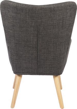 Pakketo Gerlina Μπερζέρα Ανθρακί 71x64x94cm 393-000001