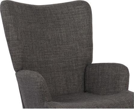 Pakketo Gerlina Μπερζέρα Ανθρακί 71x64x94cm 393-000001
