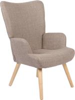 Pakketo Gerlina Μπερζέρα Γκρι-Μπεζ 71x64x94cm 393-000004