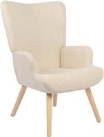 Pakketo Gerlina Μπερζέρα Κρεμ 71x64x94cm 393-000003