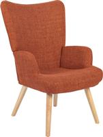 Pakketo Gerlina Πολυθρόνα-Μπερζέρα Terracotta 71x64x94cm 393-000030
