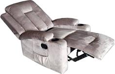 Pakketo Gessel Πολυθρόνα Relax Βελούδινη Γκρι 80x90x98cm 331-000009