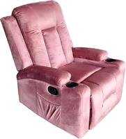 Pakketo Gessel Πολυθρόνα Relax Βελούδινη Σάπιο Μήλο 80x90x98cm 331-000007