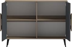 Pakketo Gora Μπουφές από Ξύλο & Μέταλλο Sonoma-Ανθρακί 110x35.5x82cm 230-000240