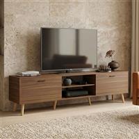 Pakketo Gorna Έπιπλο Τηλεόρασης Καρυδί Μ180xΠ35xΥ48.6cm 230-000206