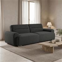 Pakketo Harmonious Τριθέσιος Καναπές Κρεβάτι Ανθρακί 223.5x92x81cm 074-000075