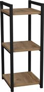 Pakketo Harvey Ραφιέρα Δαπέδου Μαύρο-Φυσική 33x28x70cm 321-000101