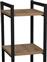 Pakketo Harvey Ραφιέρα Δαπέδου Μαύρο-Φυσική 33x28x70cm 321-000101
