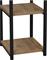 Pakketo Harvey Ραφιέρα Δαπέδου Μαύρο-Φυσική 33x28x70cm 321-000101