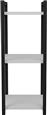 Pakketo Harvey Ραφιέρα Δαπέδου Μαύρο-Λευκή 33x28x70cm 321-000102