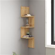 Pakketo Insta Γωνιακό Ράφι Τοίχου Oak 25x25x105.5cm 120-000561