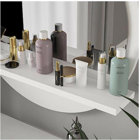 Pakketo Jaklyn Καθρέπτης Τοίχου με Λευκό Ξύλινο Πλαίσιο 62x62cm 176-000179