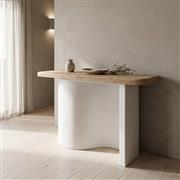 Pakketo Jeckie Κονσόλα Ξύλινη Λευκή Μ120xΠ38xΥ80cm 415-000012